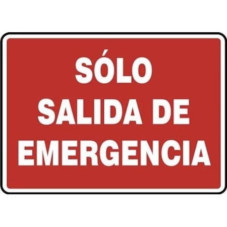 Accuform Exit Sign, Adhesive Poly, 10 in W, 7 in H SHMEXT586VS